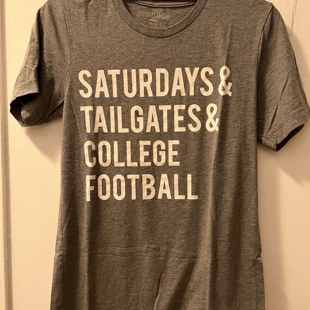 grey college football Gameday tee